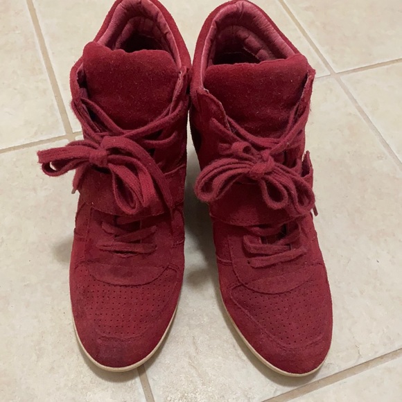 🖤ASH💕red suede sneakers - Picture 2 of 13